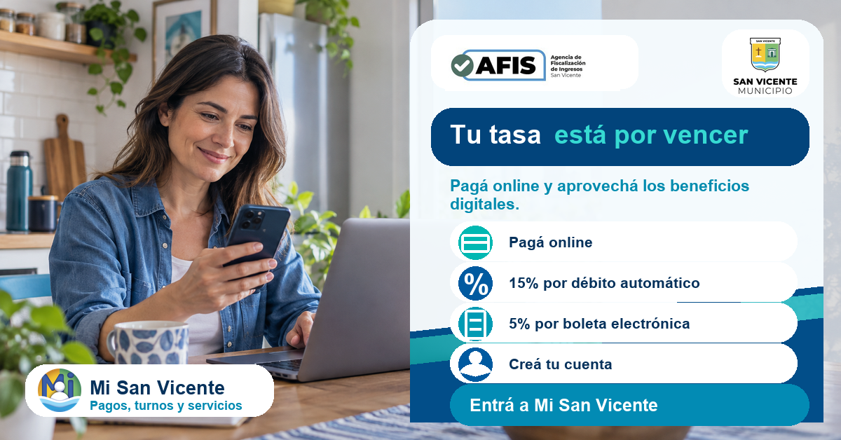 Pagá el próximo vencimiento y sumá beneficios